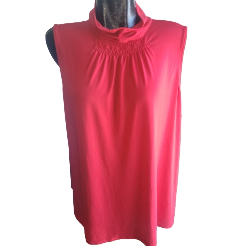 Fashion Bug Red Sleeveless Top Size 2X